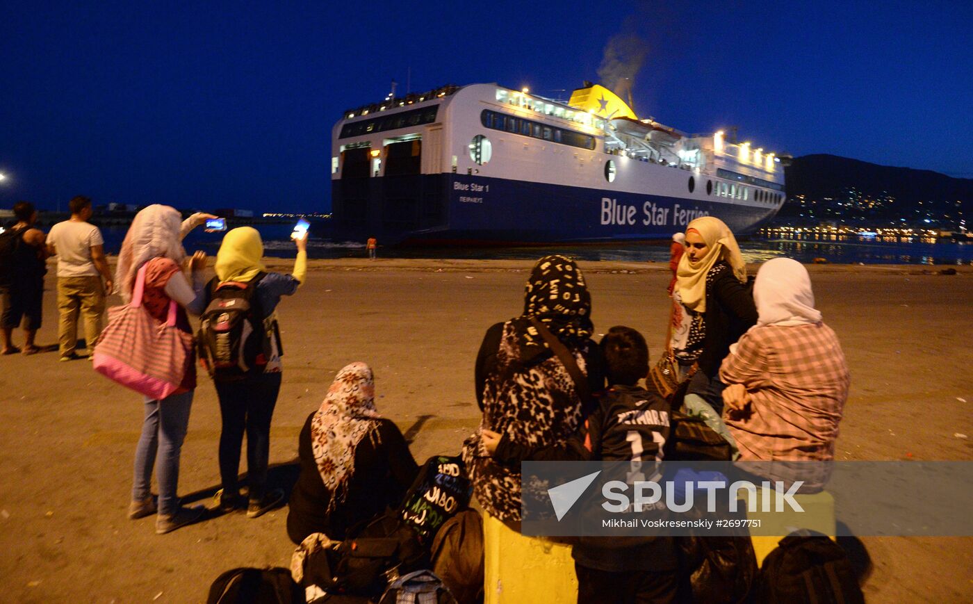 Refugees on Lesbos, Greece