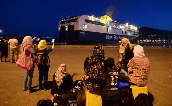Refugees on Lesbos, Greece