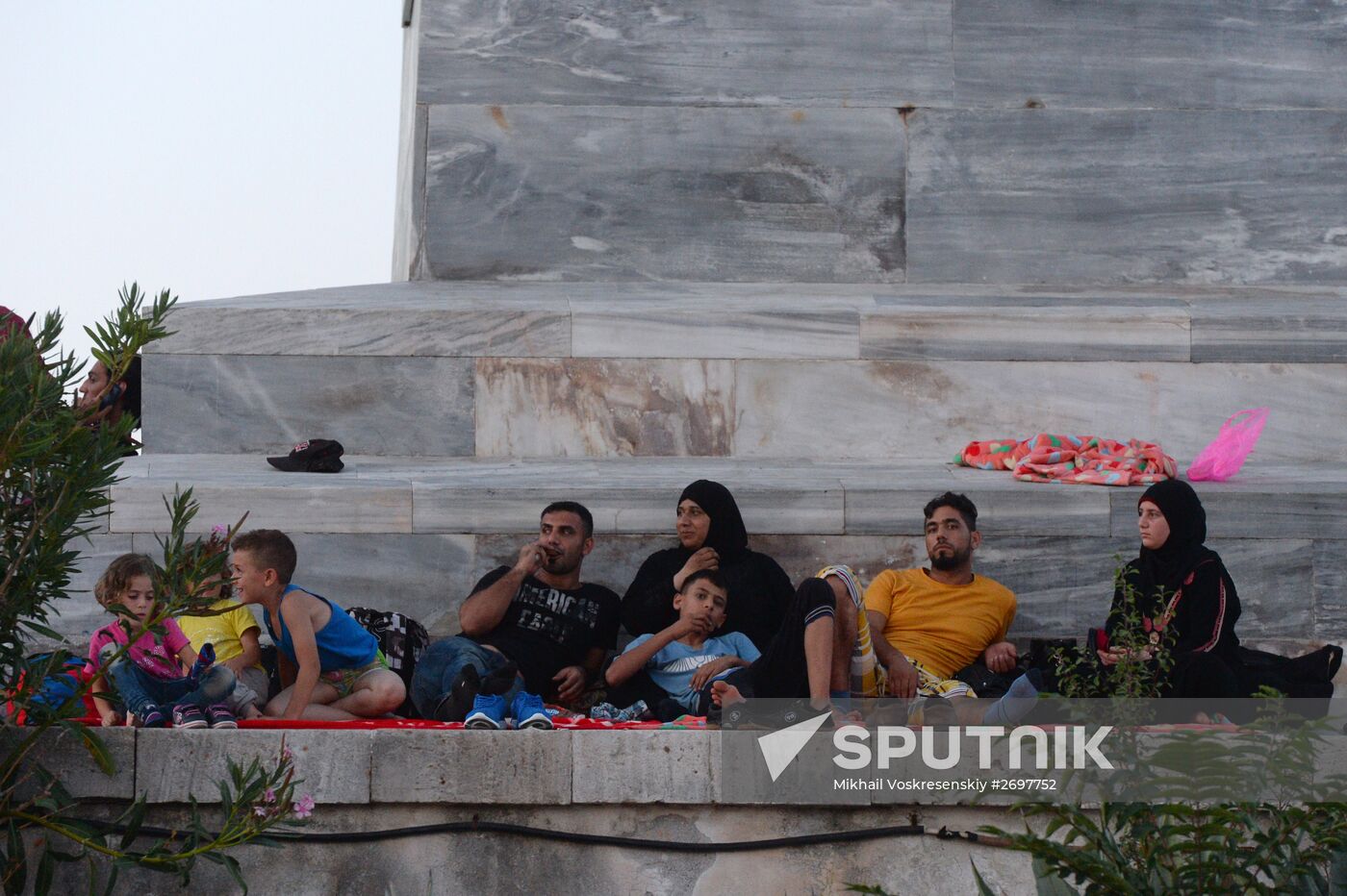 Refugees arrive on Lesbos, Greece