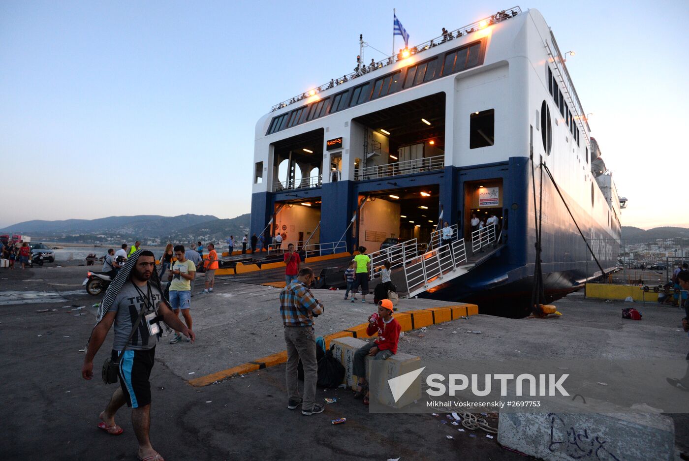 Refugees on Lesbos, Greece