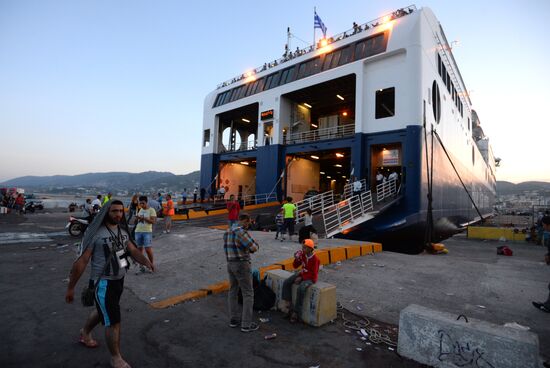 Refugees on Lesbos, Greece
