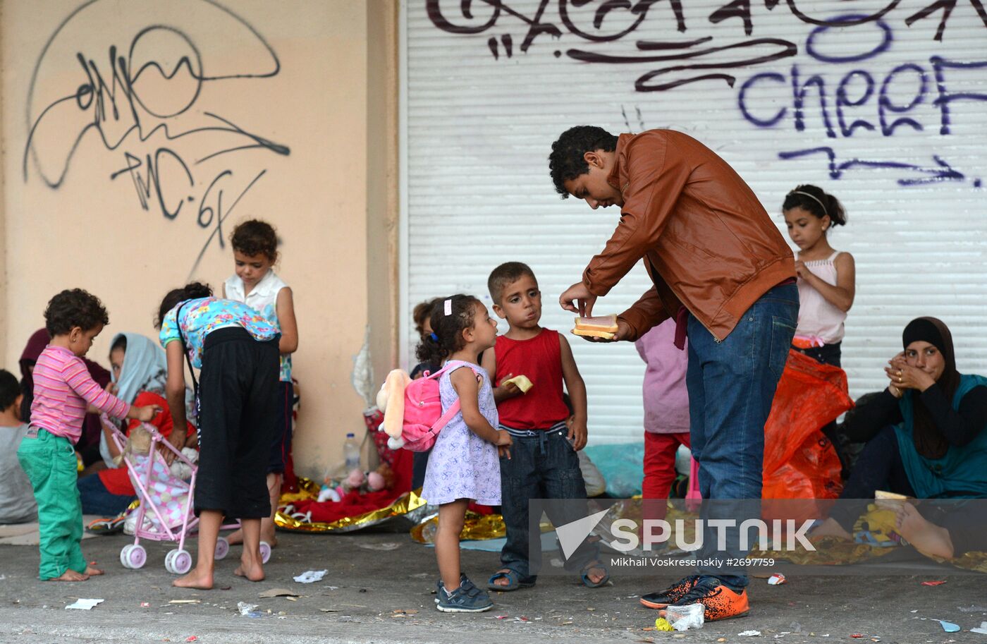 Refugees on Lesbos, Greece