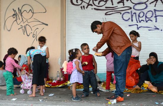 Refugees on Lesbos, Greece