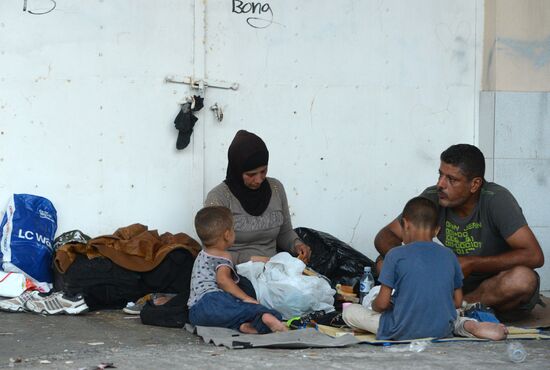 Refugees arrive on Lesbos, Greece