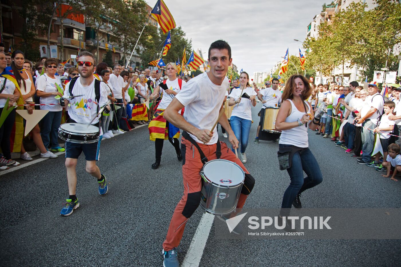 National Day of Catalonia celebrated in Barcelona