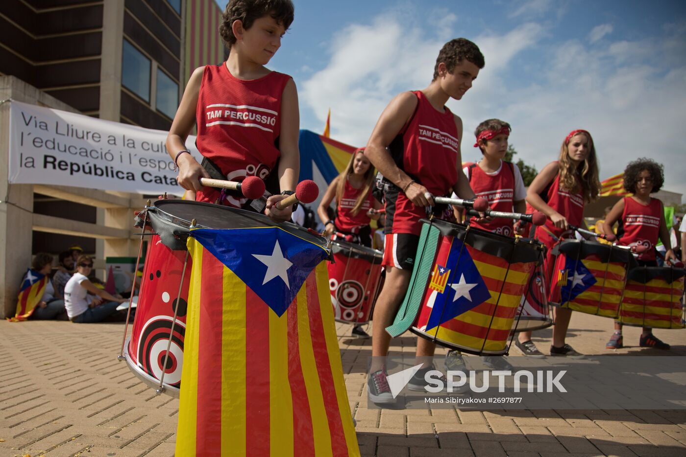 National Day of Catalonia celebrated in Barcelona