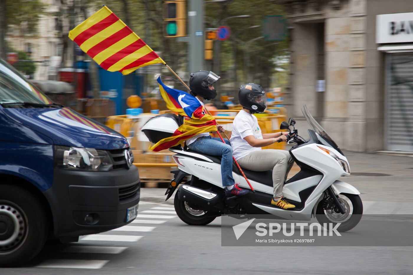 National Day of Catalonia celebrated in Barcelona