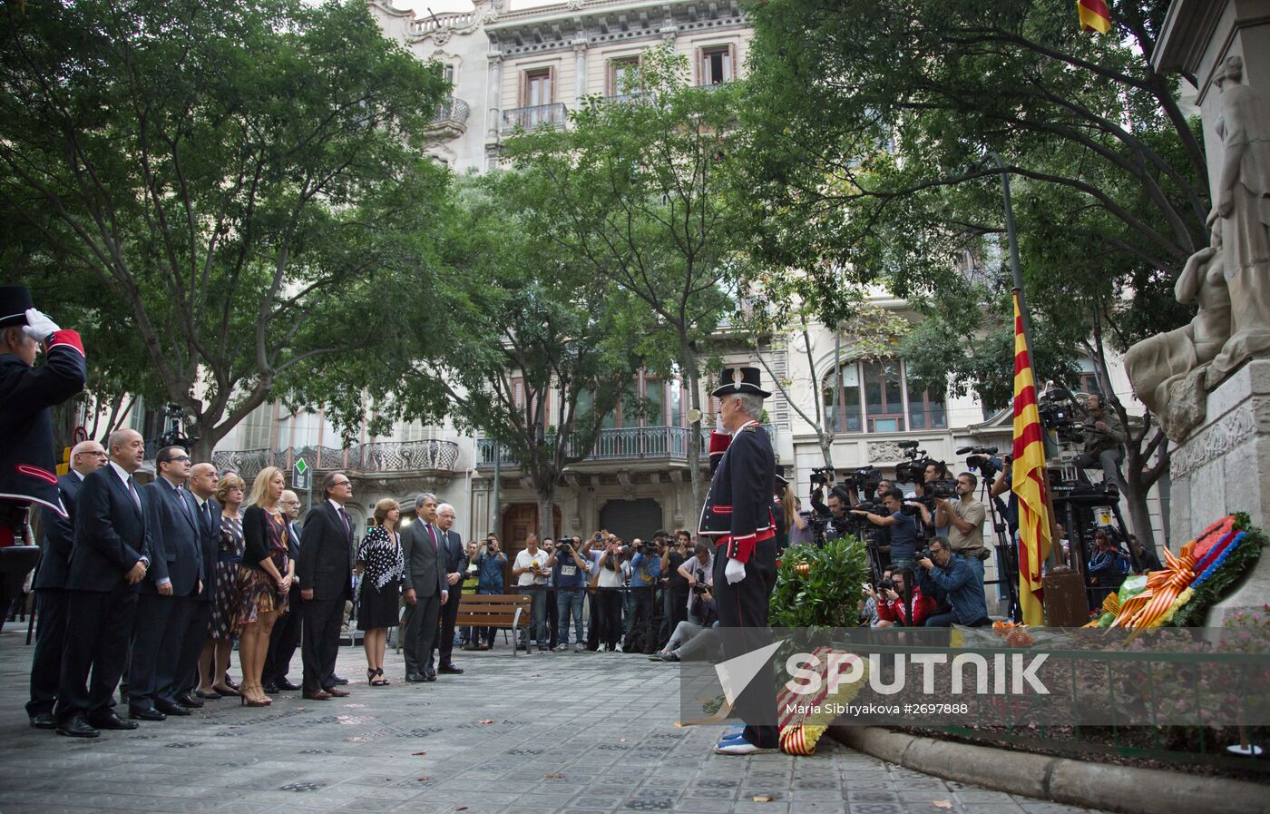 National Day of Catalonia celebrated in Barcelona