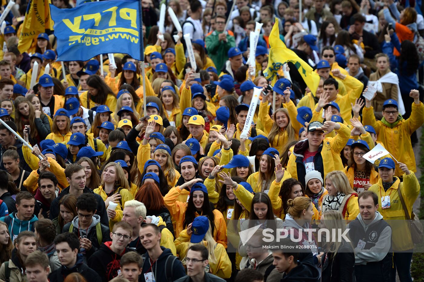 Russian students' parade