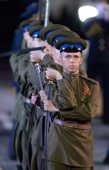 Closing ceremony of 2015 International Military Music Festival 'Spasskaya Tower'