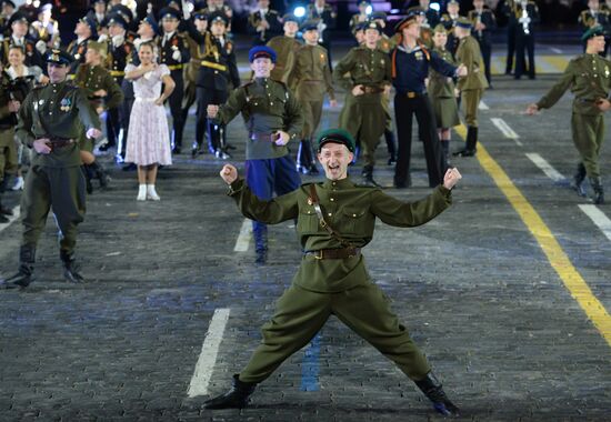 Closing ceremony of 2015 International Military Music Festival 'Spasskaya Tower'