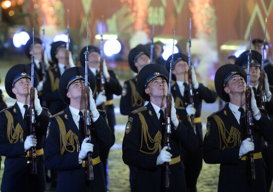 Closing ceremony of 2015 International Military Music Festival 'Spasskaya Tower'