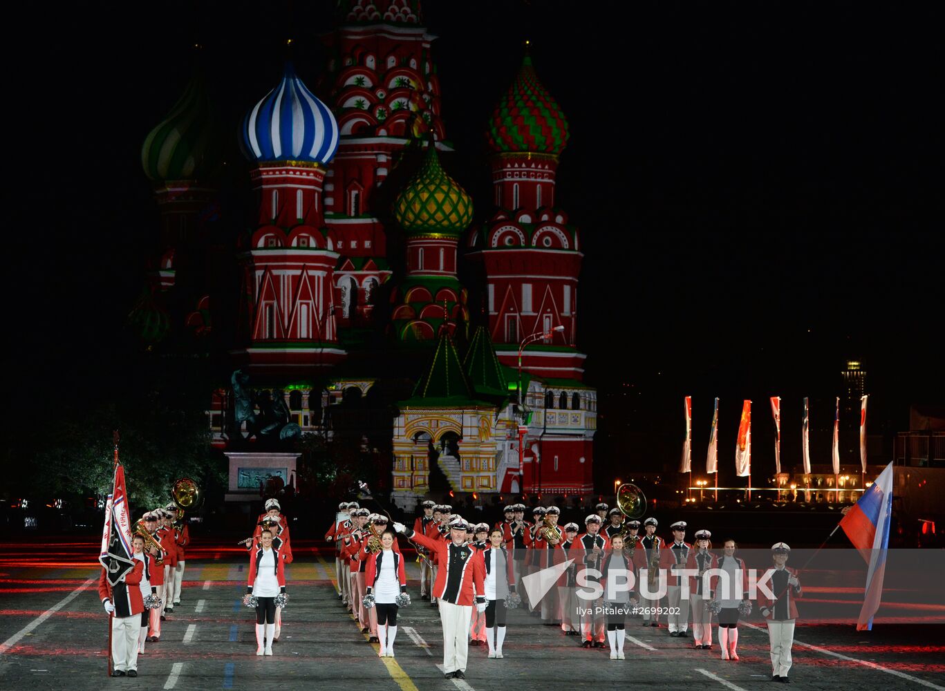 Closing ceremony of 2015 International Military Music Festival 'Spasskaya Tower'