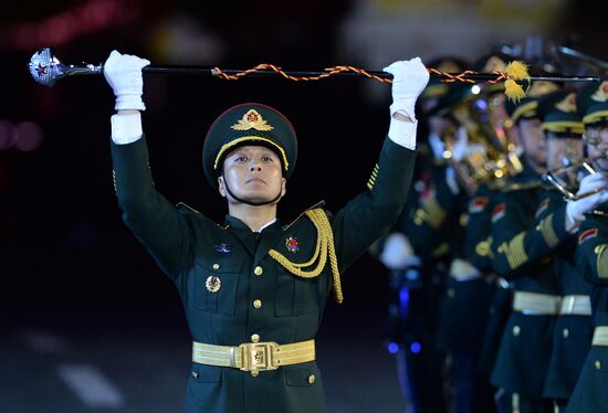 Closing ceremony of 2015 International Military Music Festival 'Spasskaya Tower'