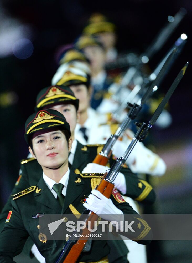 Closing ceremony of 2015 International Military Music Festival 'Spasskaya Tower'