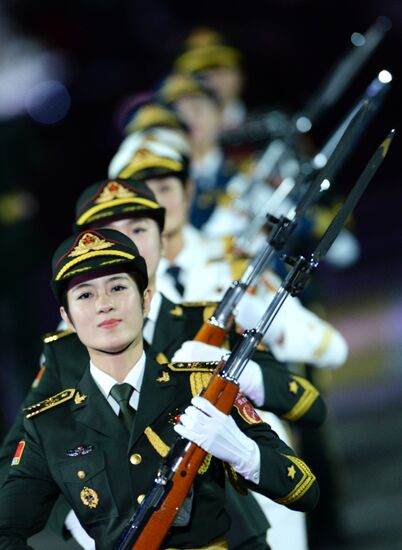 Closing ceremony of 2015 International Military Music Festival 'Spasskaya Tower'