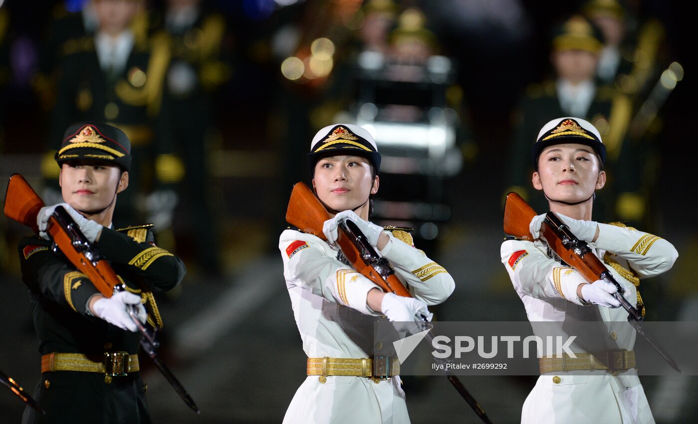 Closing ceremony of 2015 International Military Music Festival 'Spasskaya Tower'