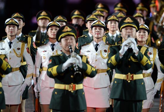 Closing ceremony of 2015 International Military Music Festival 'Spasskaya Tower'