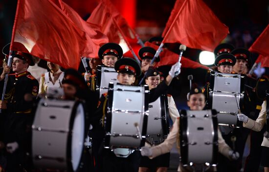 Closing ceremony of 2015 International Military Music Festival 'Spasskaya Tower'