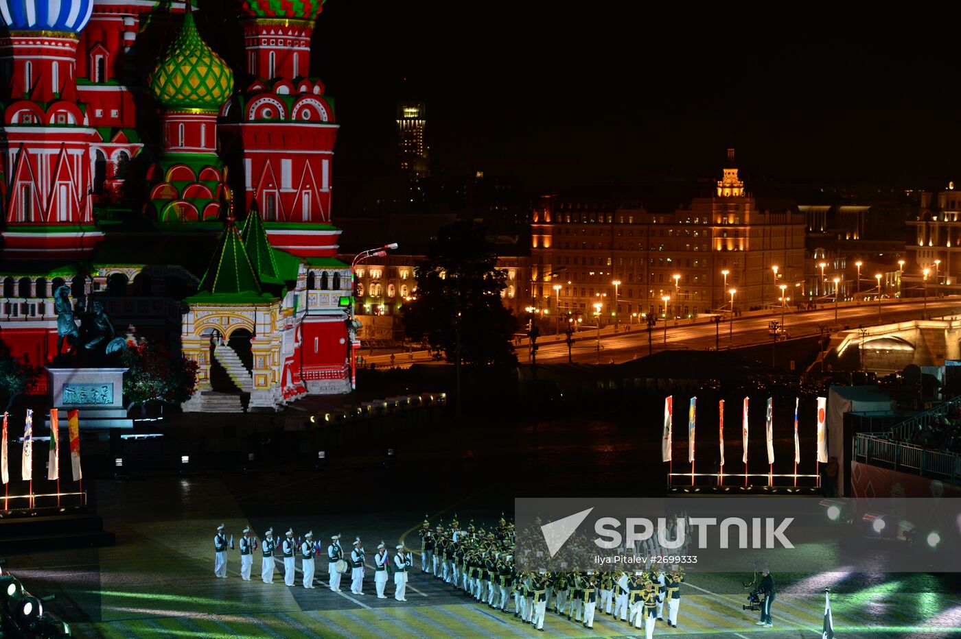 Closing ceremony of 2015 International Military Music Festival 'Spasskaya Tower'