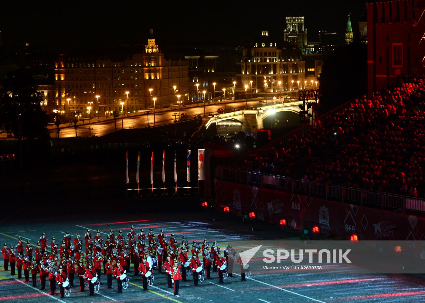 Closing ceremony of 2015 International Military Music Festival 'Spasskaya Tower'