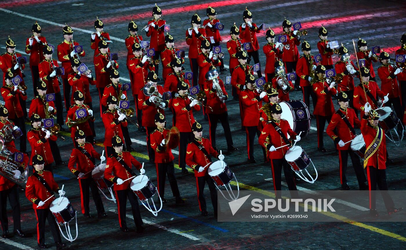 Closing ceremony of 2015 International Military Music Festival 'Spasskaya Tower'