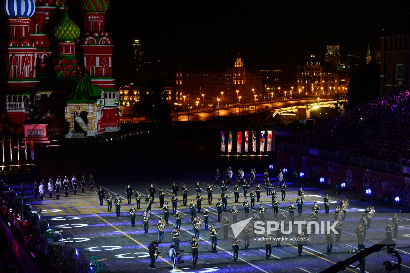 Closing ceremony of 2015 International Military Music Festival 'Spasskaya Tower'