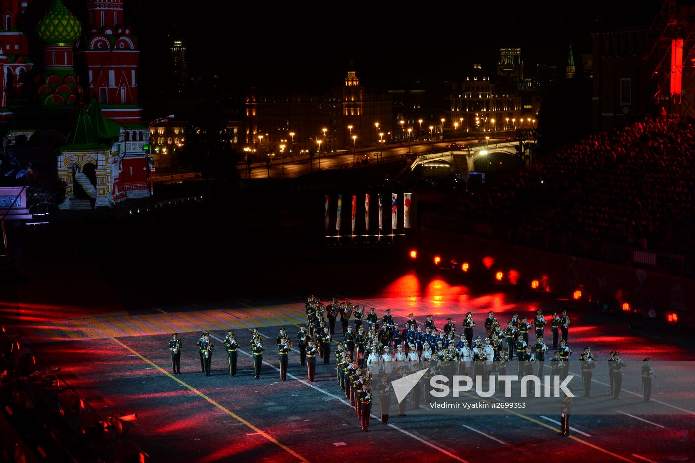 Closing ceremony of 2015 International Military Music Festival 'Spasskaya Tower'