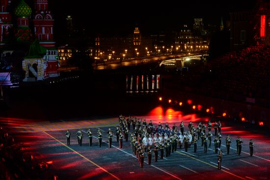 Closing ceremony of 2015 International Military Music Festival 'Spasskaya Tower'