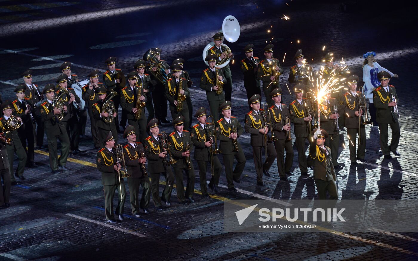 Closing ceremony of 2015 International Military Music Festival 'Spasskaya Tower'