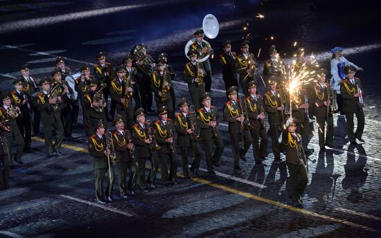 Closing ceremony of 2015 International Military Music Festival 'Spasskaya Tower'