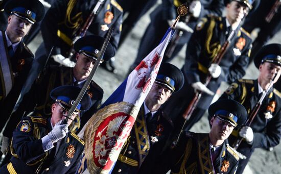 Closing ceremony of 2015 International Military Music Festival 'Spasskaya Tower'