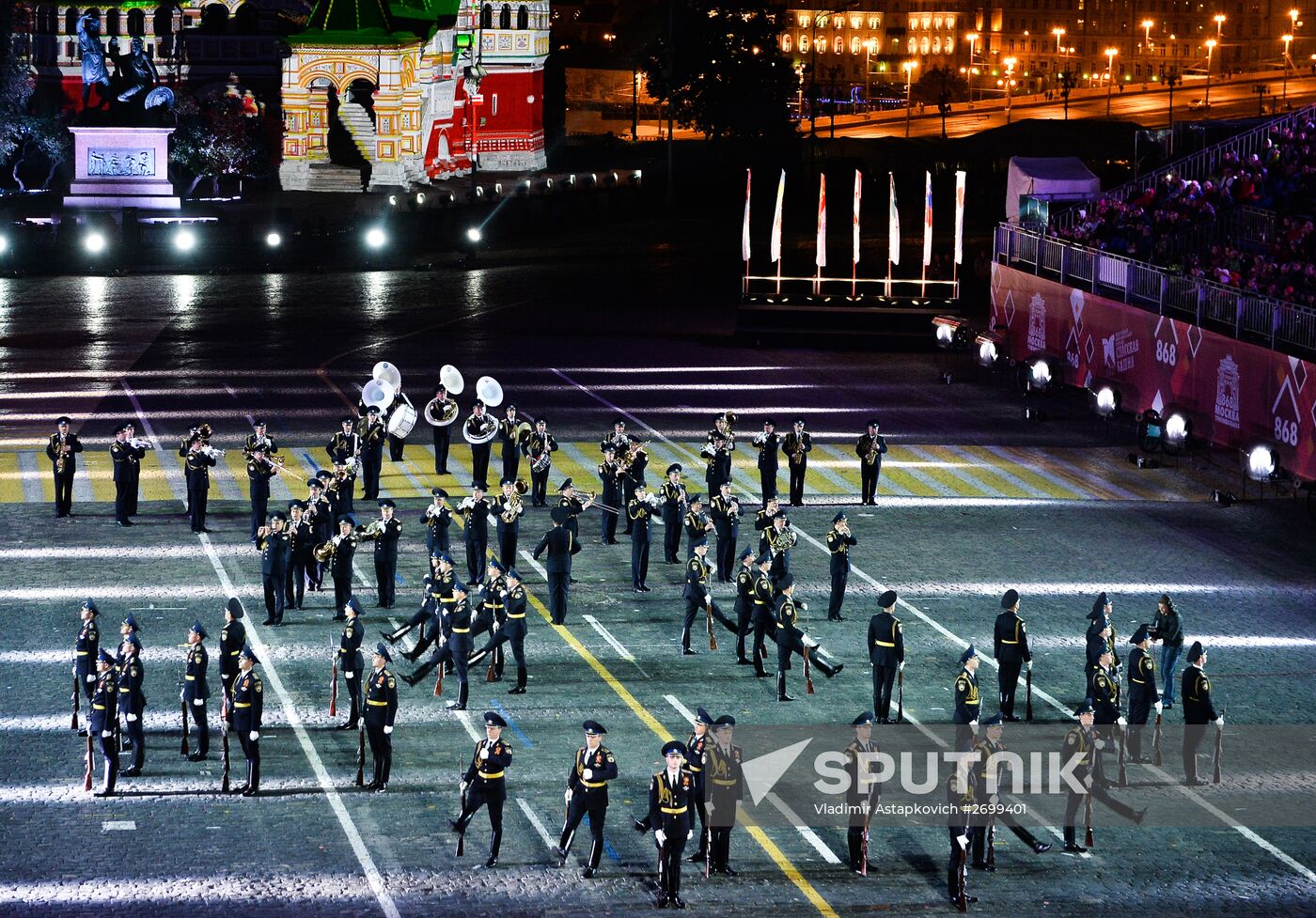 Closing ceremony of 2015 International Military Music Festival 'Spasskaya Tower'