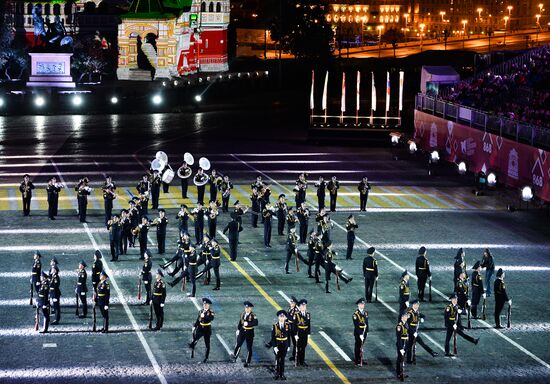 Closing ceremony of 2015 International Military Music Festival 'Spasskaya Tower'