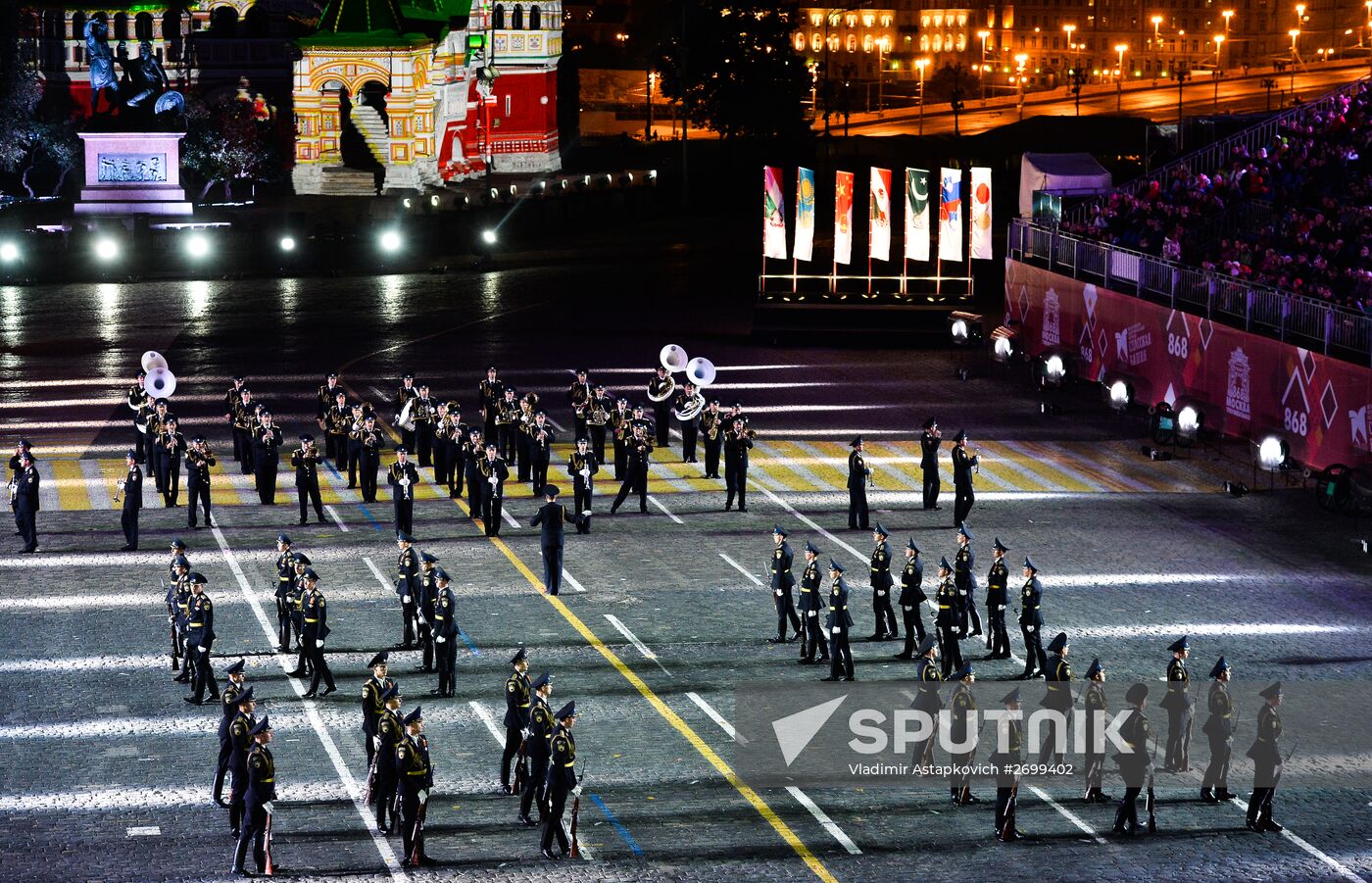 Closing ceremony of 2015 International Military Music Festival 'Spasskaya Tower'