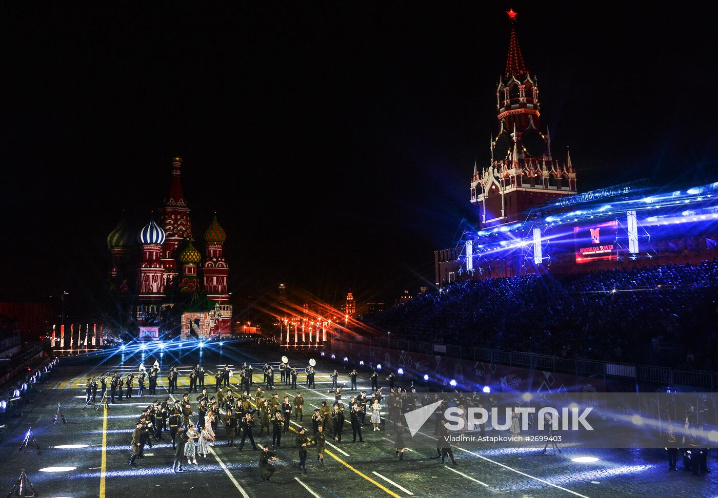 Closing ceremony of 2015 International Military Music Festival 'Spasskaya Tower'