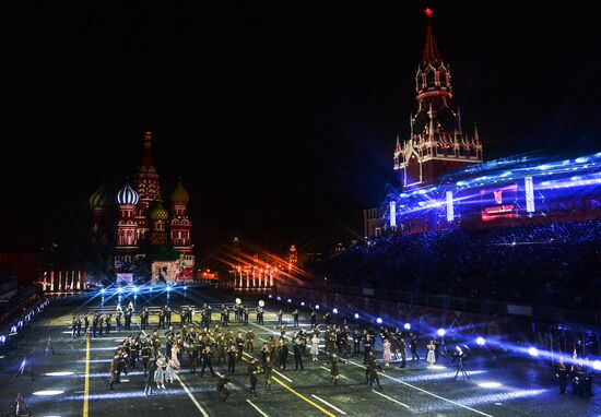 Closing ceremony of 2015 International Military Music Festival 'Spasskaya Tower'