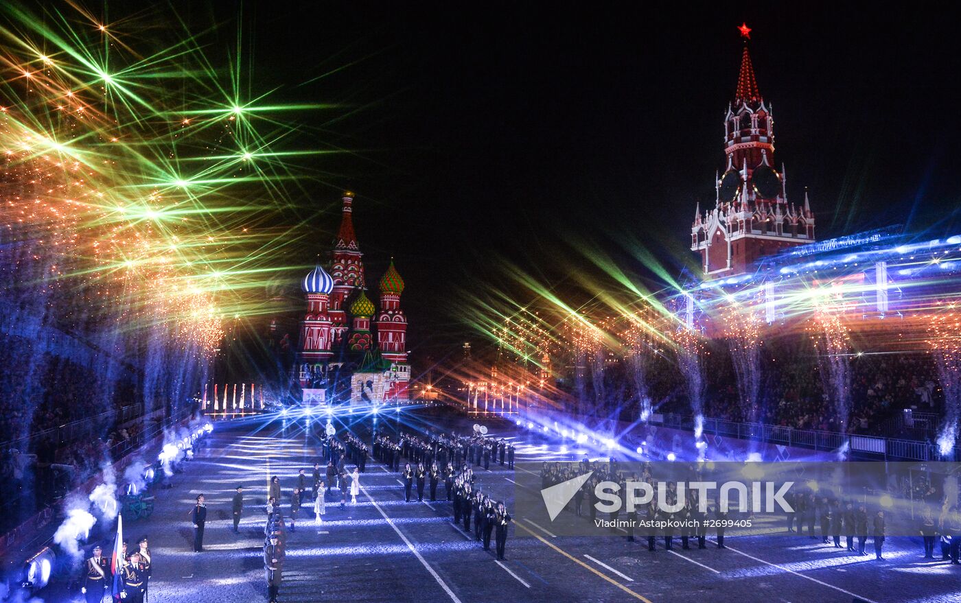Closing ceremony of 2015 International Military Music Festival 'Spasskaya Tower'