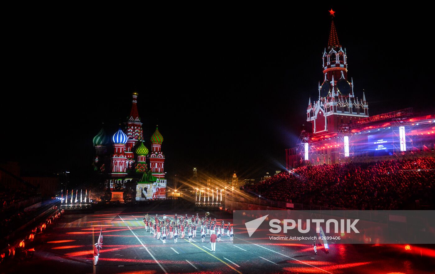 Closing ceremony of 2015 International Military Music Festival 'Spasskaya Tower'