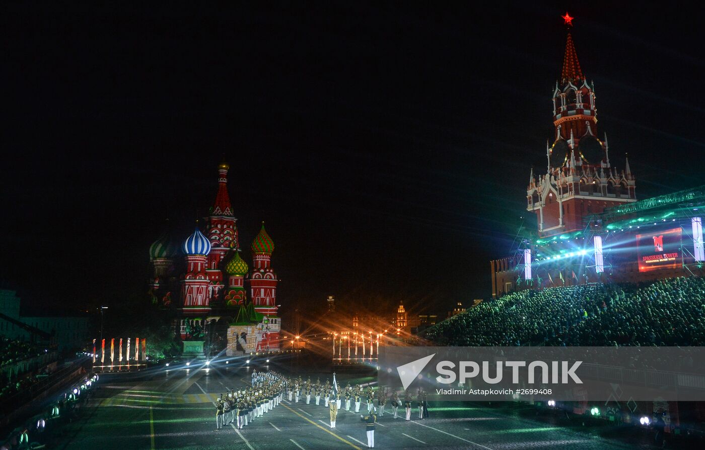 Closing ceremony of 2015 International Military Music Festival 'Spasskaya Tower'