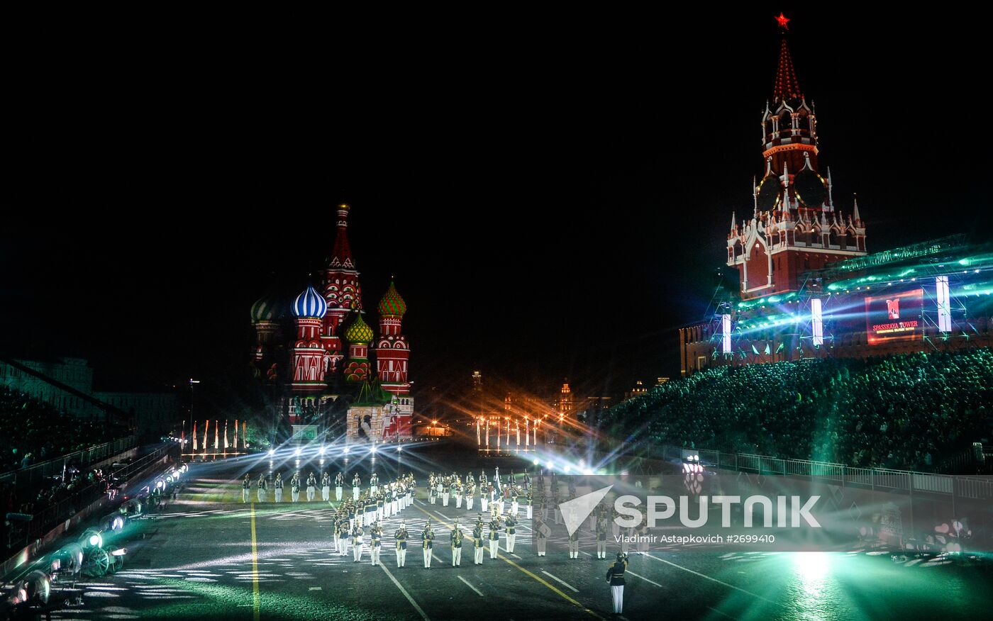 Closing ceremony of 2015 International Military Music Festival 'Spasskaya Tower'