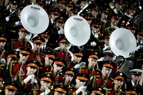 Closing ceremony of 2015 International Military Music Festival 'Spasskaya Tower'