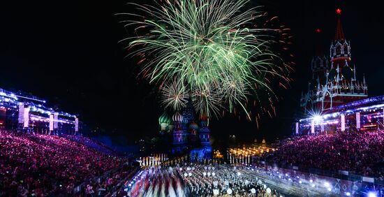 Closing ceremony of 2015 International Military Music Festival 'Spasskaya Tower'