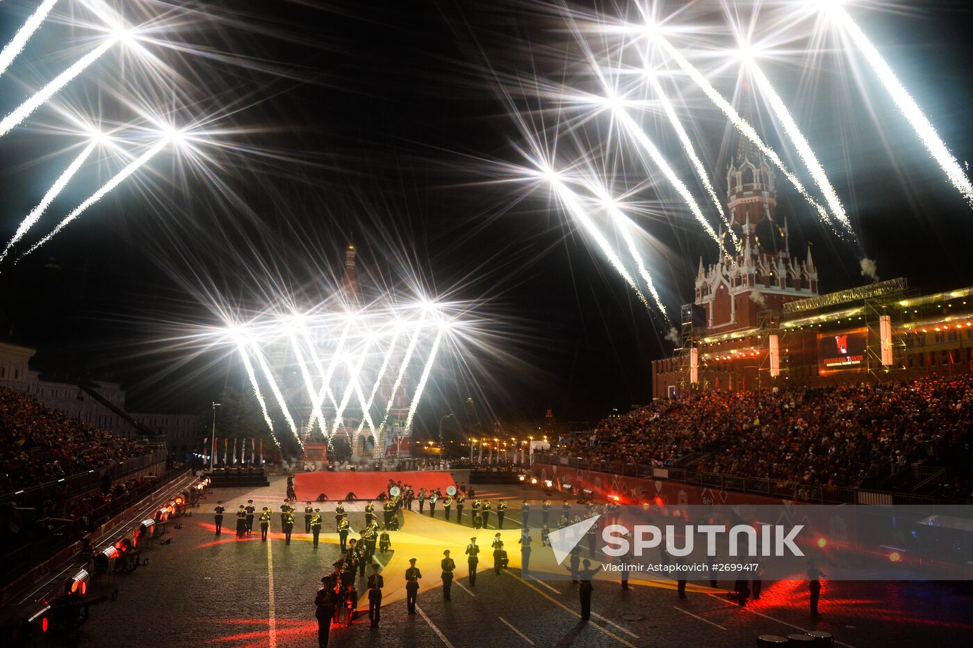 Closing ceremony of 2015 International Military Music Festival 'Spasskaya Tower'