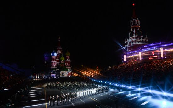 Closing ceremony of 2015 International Military Music Festival 'Spasskaya Tower'