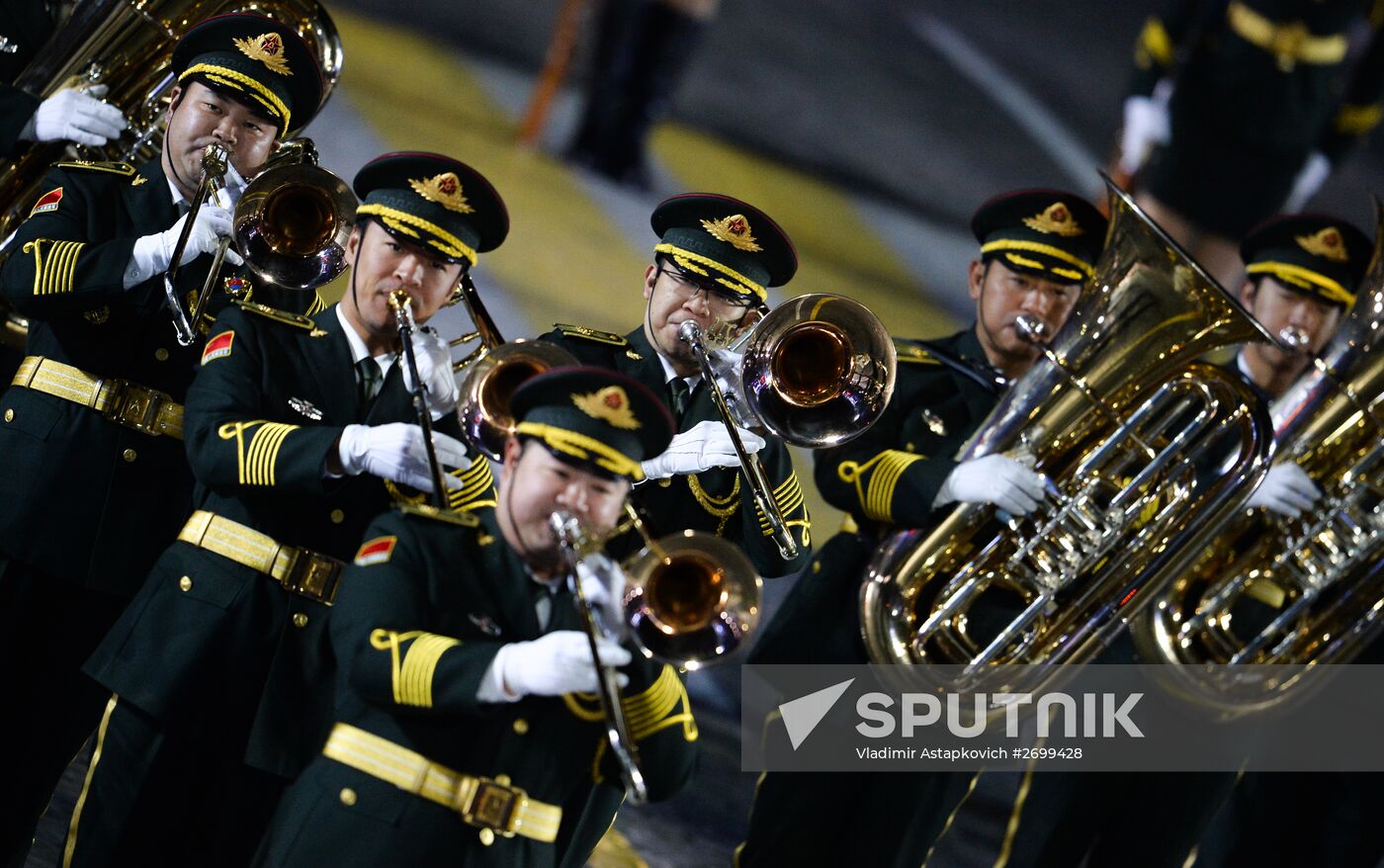 Closing ceremony of 2015 International Military Music Festival 'Spasskaya Tower'