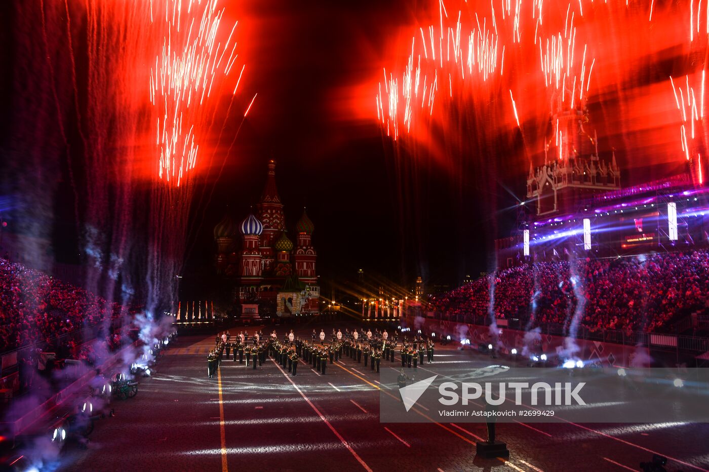 Closing ceremony of 2015 International Military Music Festival 'Spasskaya Tower'