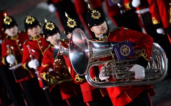 Closing ceremony of 2015 International Military Music Festival 'Spasskaya Tower'