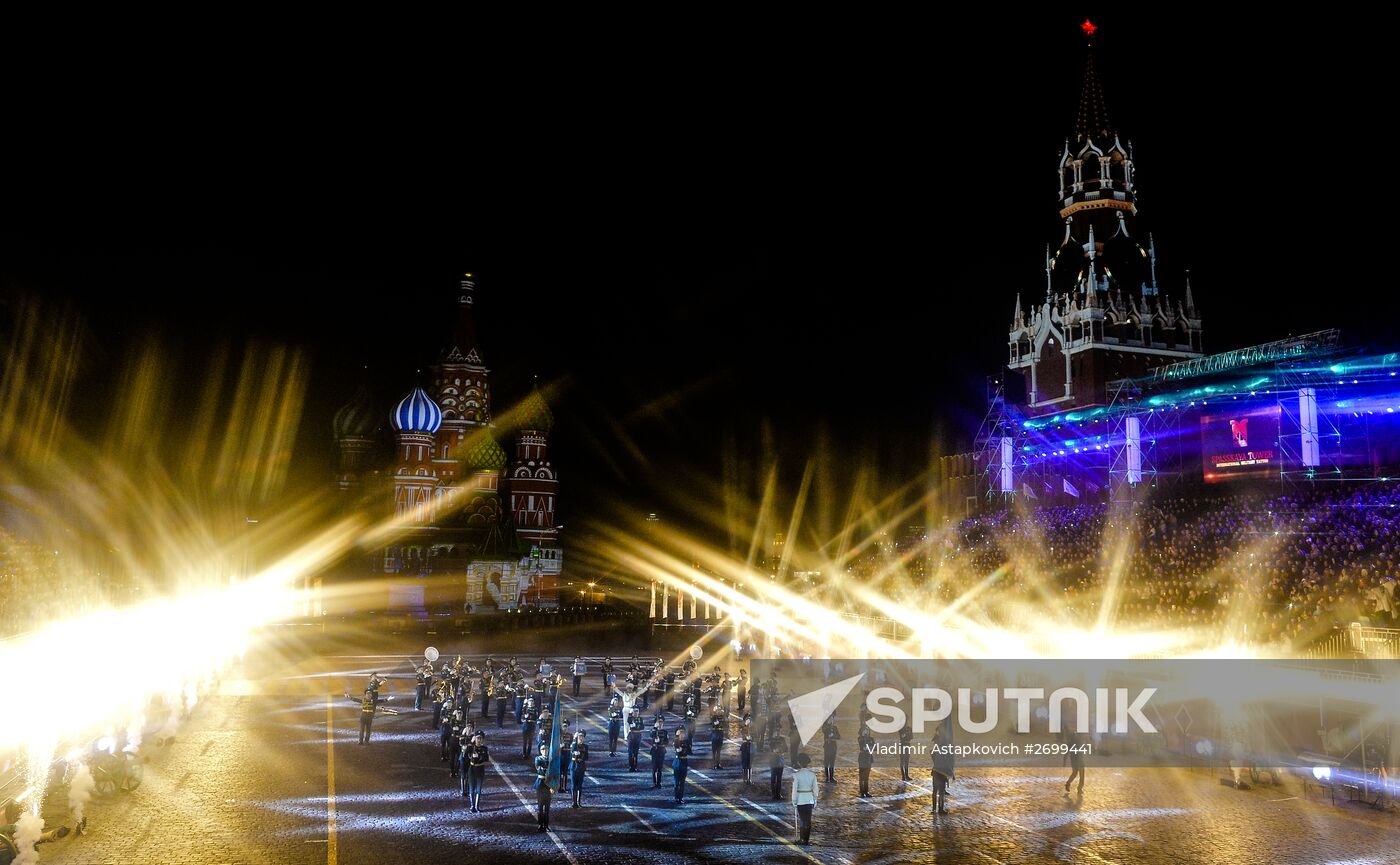 Closing ceremony of 2015 International Military Music Festival 'Spasskaya Tower'