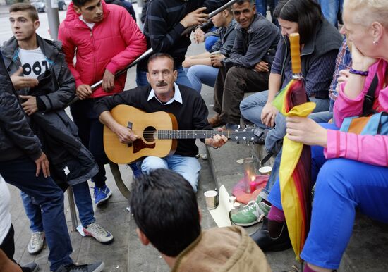 Refugees in Hamburg